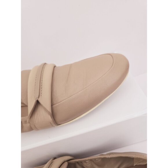 Mercedes Castillo Erin Beige Nude Leather Ballet Slip On Loafer Flats Shoes 8 38 - Picture 4 of 14